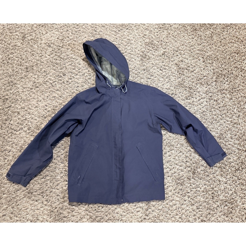 Lands End Gore-Tex Rain Jacket Hooded | Sz 6-8 Petite Hiking hunting outdoor